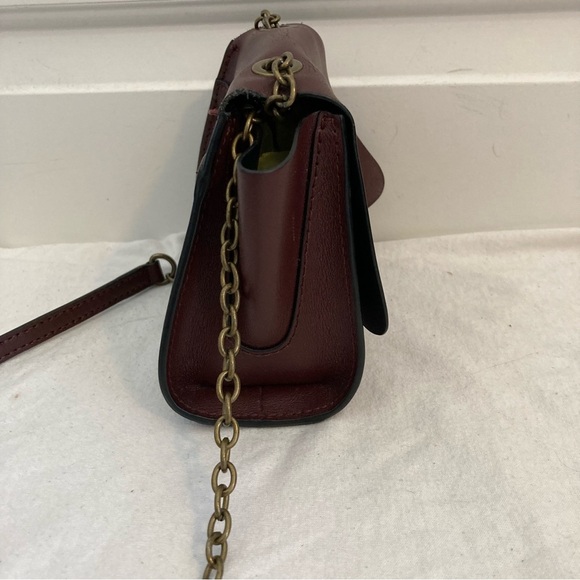 ZAC POSEN Mini Burgundy Flap Chain Crossbody - Picture 11 of 11